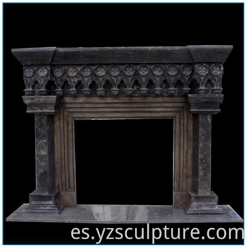 Antique Marble Fireplace Mantel